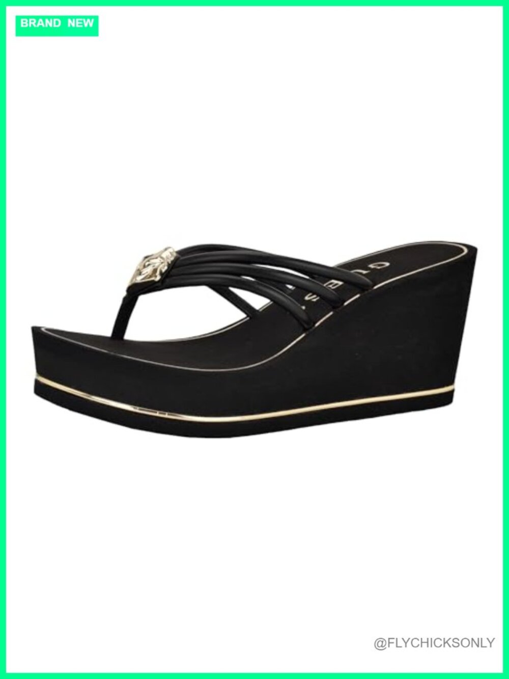 Faux Leather Platform Thong Wedge Sandals Slip On Beach Casual